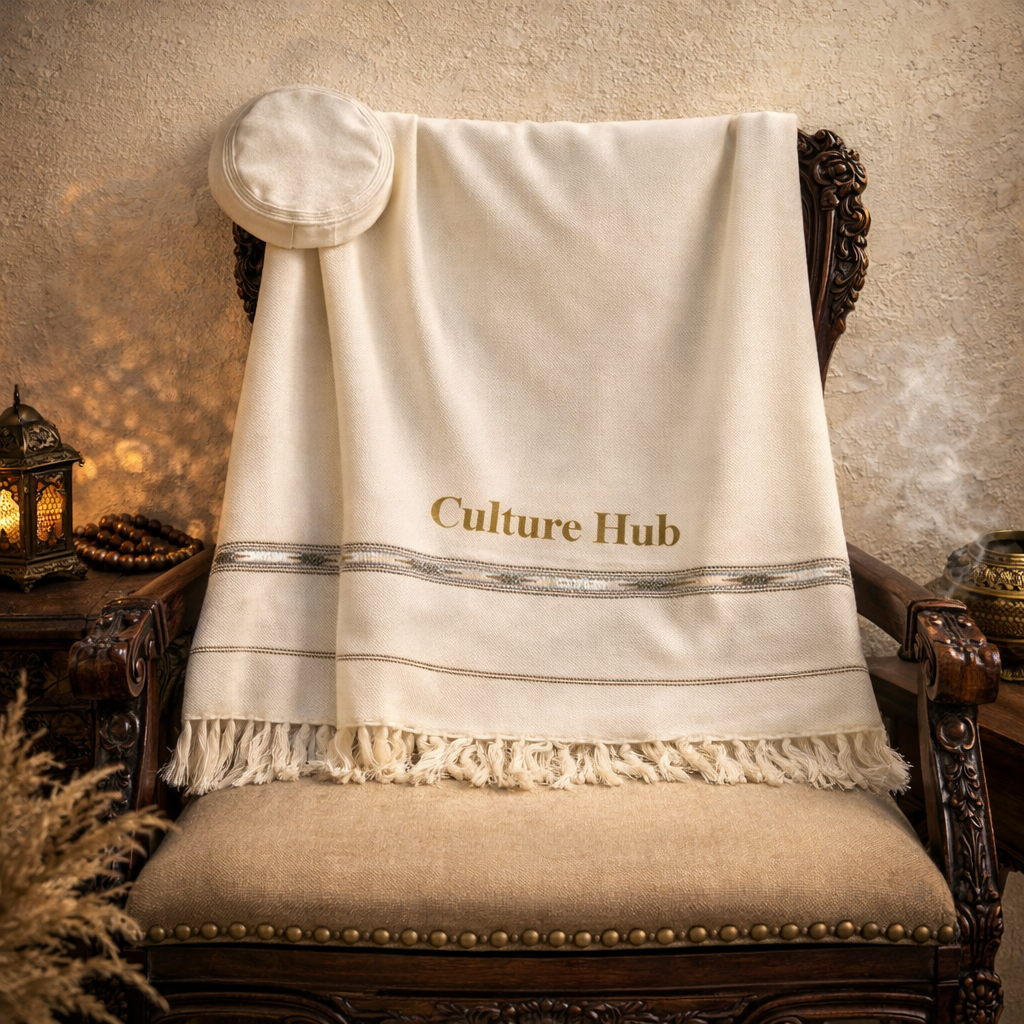 Premium Wool Shawl With Chitrali Pakol