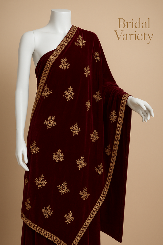 Premium Sequence Valvet Shawl