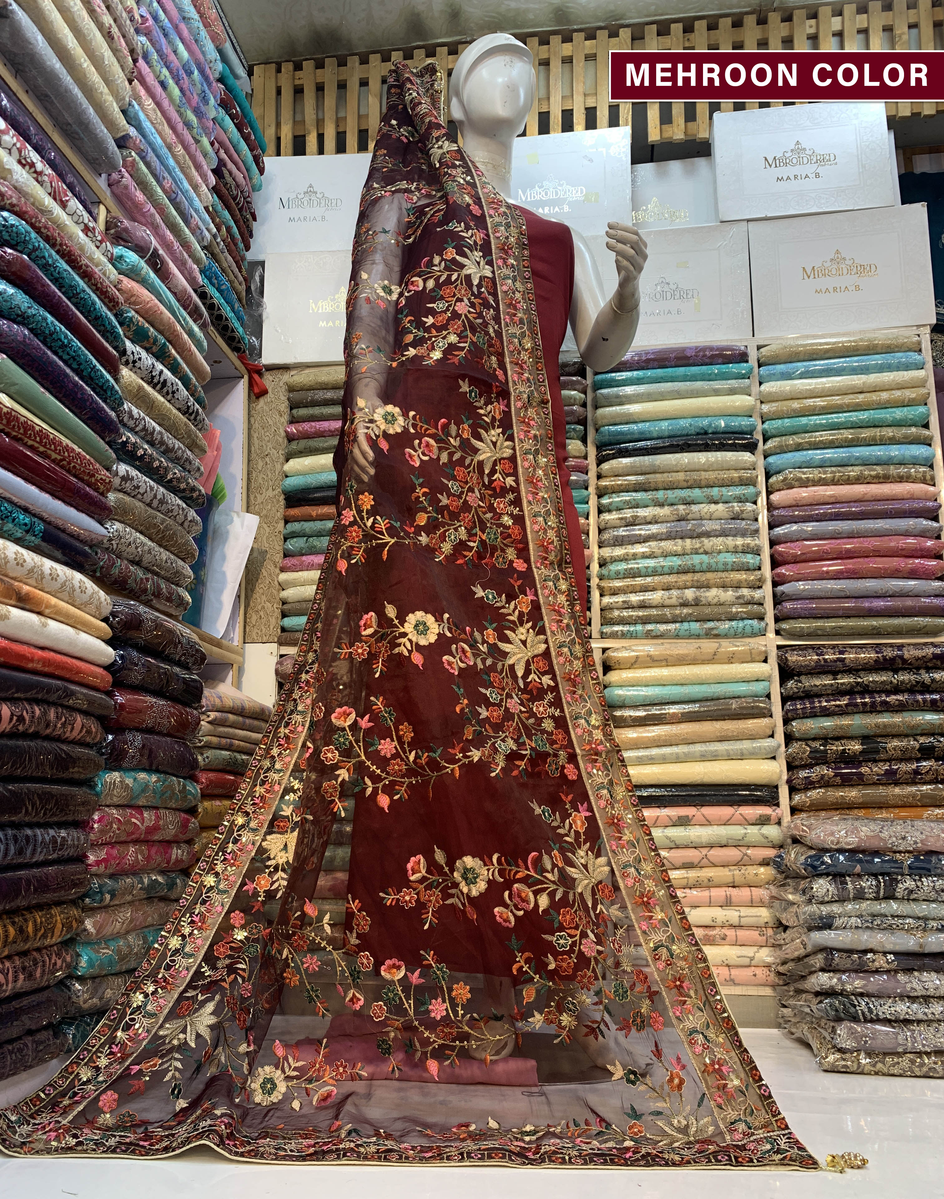 Premium Organza Bridal Shawl