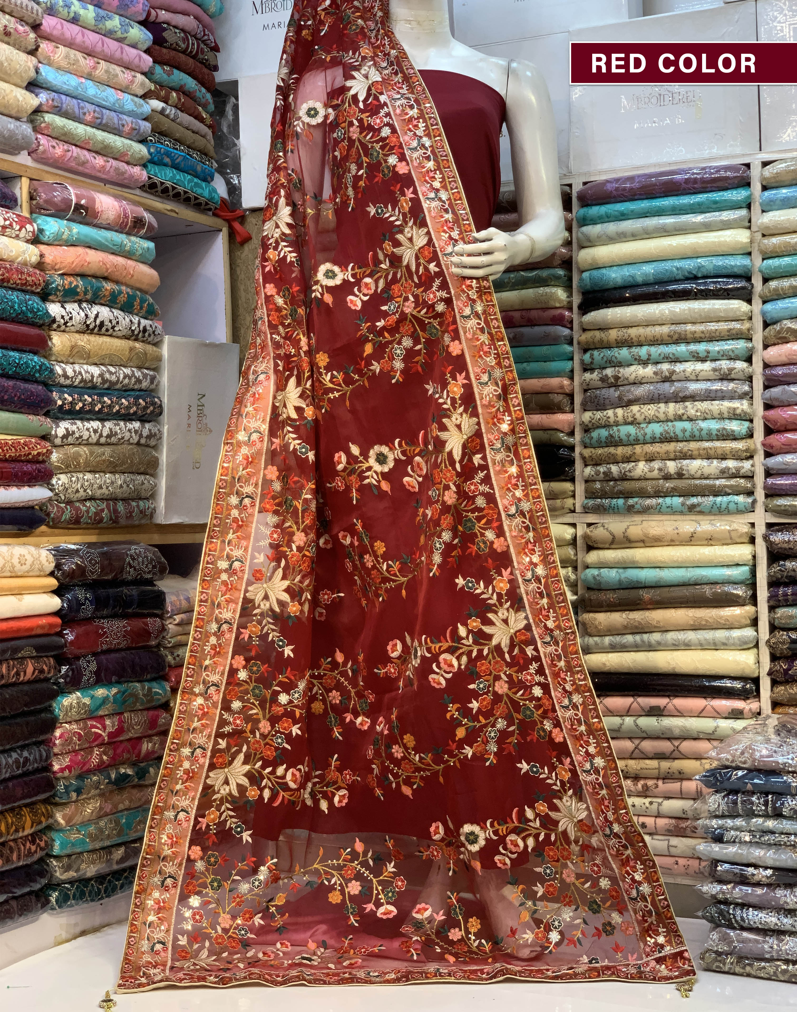 Premium Organza Bridal Shawl
